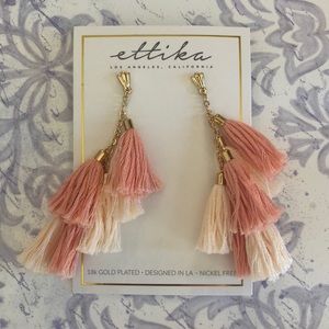 ettika Jewelry - Ettika Pink Pom Earrings ettika Jewelry - Ettika Pink Pom Earrings